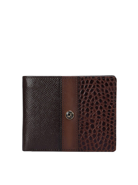 Da Milano Men Brown Textured Leather Two Fold Wallet 
Da Milano Men Brown Textured Leather Two Fold Wallet