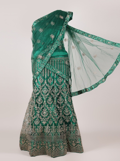Pothys Green & Gold Embroidered Semi-Stitched Lehenga & Unstitched Blouse & Net Dhavani
Pothys Green & Gold Embroidered Semi-Stitched Lehenga & Unstitched Blouse & Net Dhavani