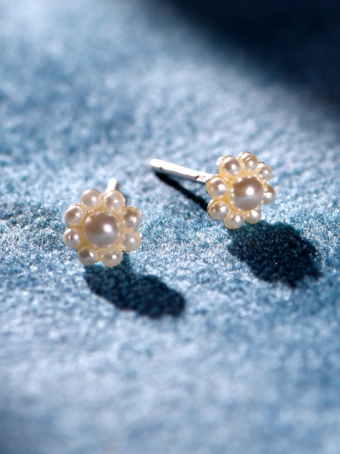 Accessorize Silver-Toned Contemporary Studs Earrings