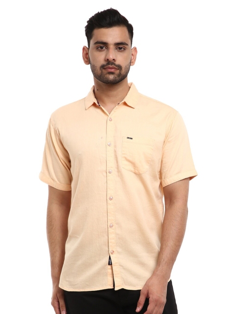 V-Mart Men Orange Standard Casual Shirt