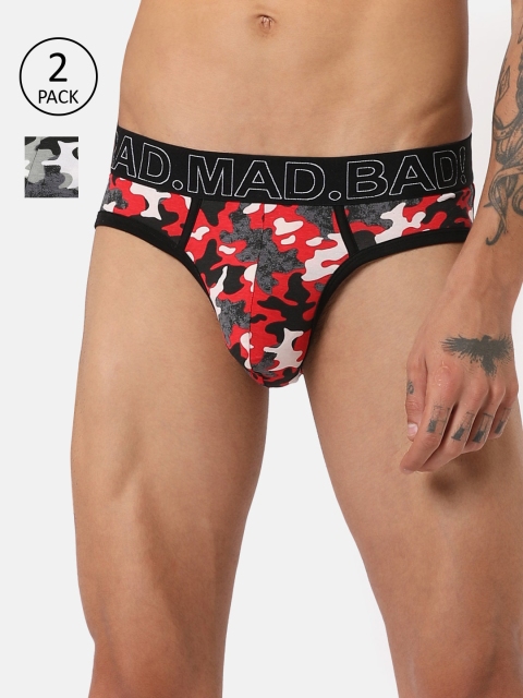 RAD.MAD.BAD Men Pack Of 2 Anti Microbial Camouflage Printed Briefs 8906142151285, Multi
RAD.MAD.BAD Men Pack Of 2 Anti Microbial Camouflage Printed Briefs 8906142151285, Multi