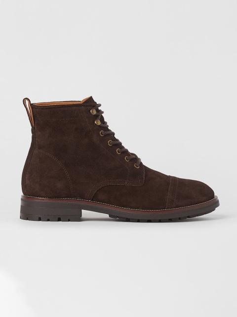 H&M Men Brown Suede Boots