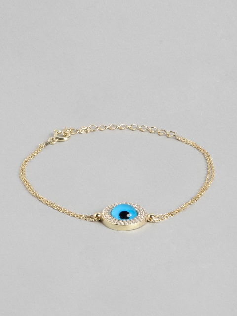 Pipa Bella Women Blue & Gold-Toned Sterling Silver Enamelled Gold-Plated Link Bracelet
Pipa Bella Women Blue & Gold-Toned Sterling Silver Enamelled Gold-Plated Link Bracelet