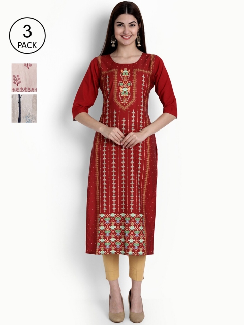 Ethnic basket Women Multicoloured Ethnic Motifs Printed Thread Work Crepe Kurta, Multi
Ethnic basket Women Multicoloured Ethnic Motifs Printed Thread Work Crepe Kurta, Multi