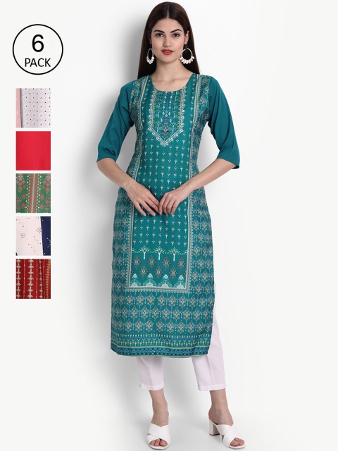 Ethnic basket Women Multicoloured Ethnic Motifs Printed Mirror Work Crepe Kurta, Multi
Ethnic basket Women Multicoloured Ethnic Motifs Printed Mirror Work Crepe Kurta, Multi