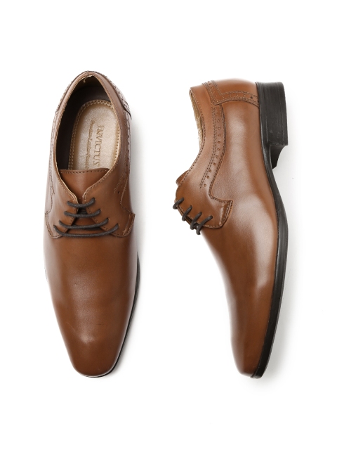 INVICTUS Men Brown Leather Derbys