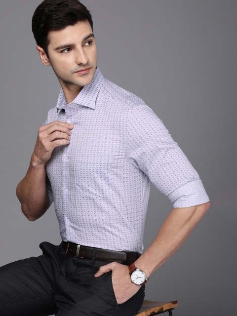 Louis Philippe Men Grey Classic Slim Fit Abstract Opaque Printed Pure Cotton Formal Shirt
Louis Philippe Men Grey Classic Slim Fit Abstract Opaque Printed Pure Cotton Formal Shirt