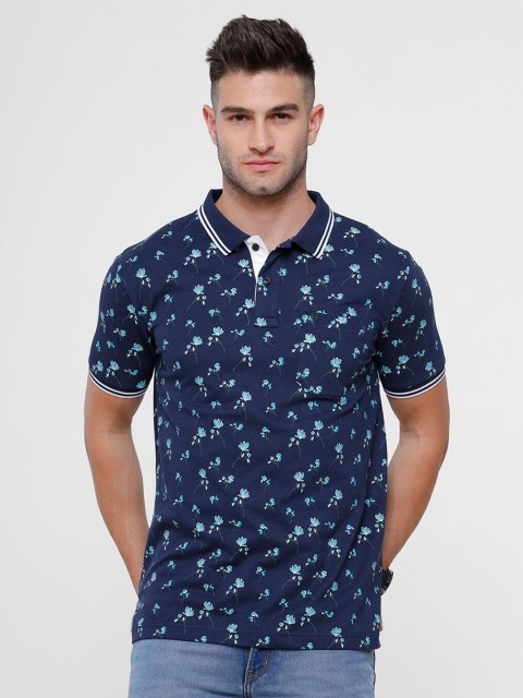 Classic Polo Men Blue & White Slim Fit Ditsy Floral Printed Cotton Polo Collar T-shirt, Navy blue
Classic Polo Men Blue & White Slim Fit Ditsy Floral Printed Cotton Polo Collar T-shirt, Navy blue