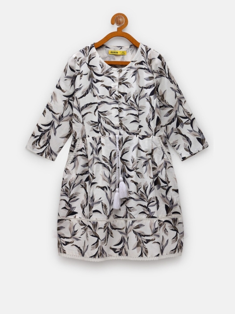 NYNSH- PlusS Kids Girls White & Black Floral Print Lace Tie-Up Cotton Fit & Flare Dress
NYNSH- PlusS Kids Girls White & Black Floral Print Lace Tie-Up Cotton Fit & Flare Dress