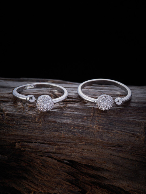 Kushal's Fashion Jewellery Rhodium-Plated Silver-Toned & White Stone-Studded Toe Ring
Kushal's Fashion Jewellery Rhodium-Plated Silver-Toned & White Stone-Studded Toe Ring