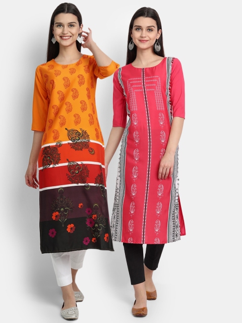 Ethnic basket Women Multicoloured Ethnic Motifs Printed Thread Work Crepe Kurta, Multi
Ethnic basket Women Multicoloured Ethnic Motifs Printed Thread Work Crepe Kurta, Multi