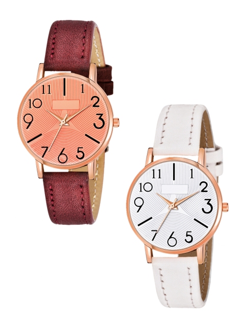 Rage Enterprise Women White & Red Pack of 2 Brass Dial & Red Leather Straps Analogue Watch
Rage Enterprise Women White & Red Pack of 2 Brass Dial & Red Leather Straps Analogue Watch