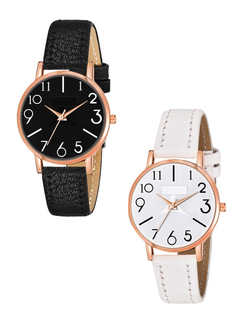 Rage Enterprise Women Pack Of 2 Black & White Brass Dial & Leather Straps Analogue Watch R-859-Black-White-Black.White
Rage Enterprise Women Pack Of 2 Black & White Brass Dial & Leather Straps Analogue Watch R-859-Black-White-Black.White