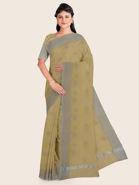 Pothys Women Yellow Embroidered Jute Cotton Saree
Pothys Women Yellow Embroidered Jute Cotton Saree