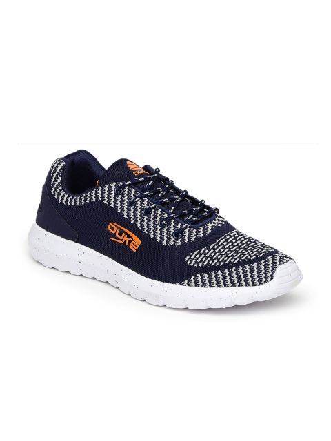 Duke Men Navy Blue Running Shoes