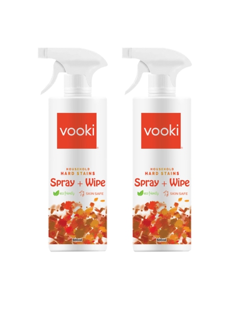 Vooki Set Of 2 Hard stain Cleaner 500ml each, White