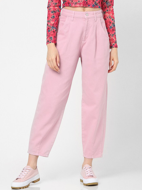 ONLY Women Pink Straight Fit High-Rise Jeans
ONLY Women Pink Straight Fit High-Rise Jeans