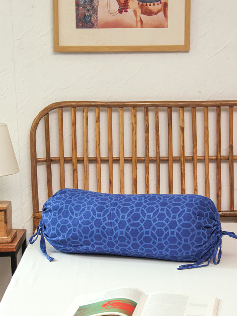House This Blue Printed Cotton Bolster Cover
House This Blue Printed Cotton Bolster Cover