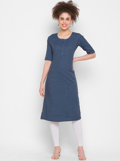 ZOLA Women Black Thread Work Kurta