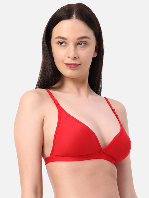 Planetinner Red Non Padded Non Wired Low Coverage Cotton Plunge Bra BL25
Planetinner Red Non Padded Non Wired Low Coverage Cotton Plunge Bra BL25
