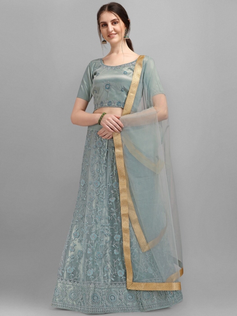 V SALES Sea Green & Gold-Toned Embroidered Semi-Stitched Lehenga & Unstitched Blouse With Dupatta
V SALES Sea Green & Gold-Toned Embroidered Semi-Stitched Lehenga & Unstitched Blouse With Dupatta