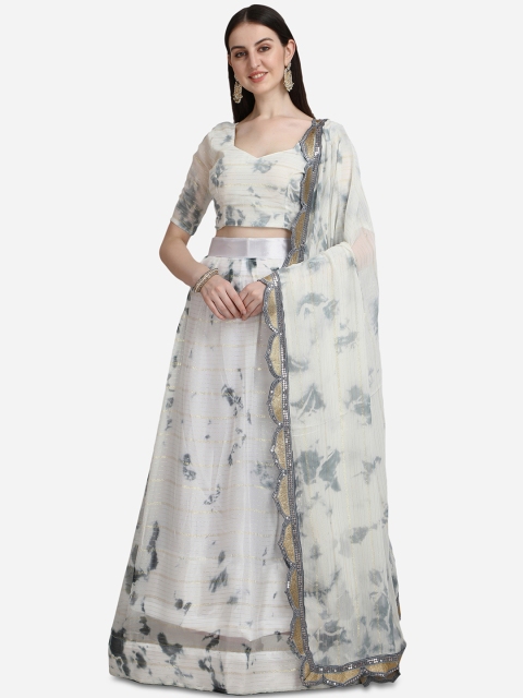 Pratham Blue White & Grey Dyed Semi-Stitched Lehenga & Unstitched Blouse With Dupatta
Pratham Blue White & Grey Dyed Semi-Stitched Lehenga & Unstitched Blouse With Dupatta