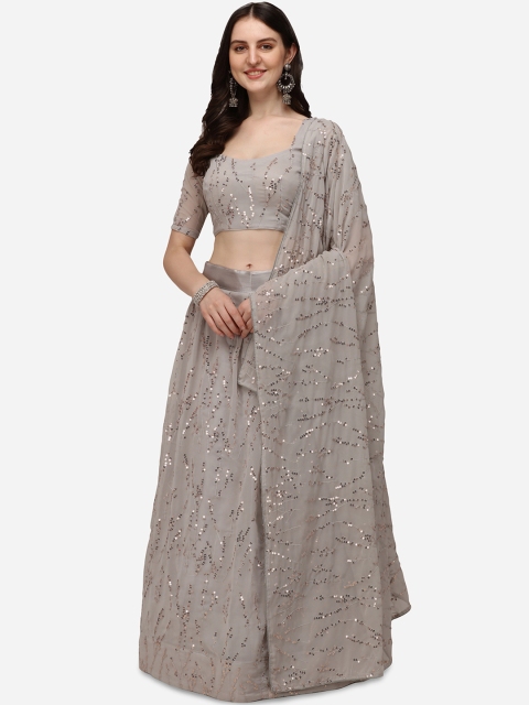 Pratham Blue Grey & Silver-Toned Embellished Sequinned Semi-Stitched Lehenga & Unstitched Blouse With
Pratham Blue Grey & Silver-Toned Embellished Sequinned Semi-Stitched Lehenga & Unstitched Blouse With