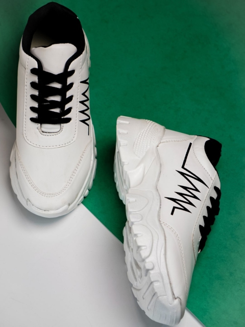 Sanhose Women White Sneakers