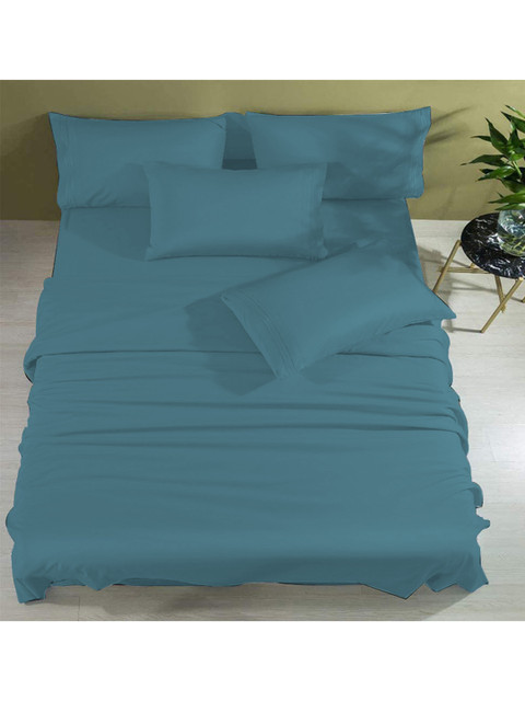 THE SLEEP COMPANY Blue 300 TC King Bamboo Bedsheet with 2 Pillow Covers
THE SLEEP COMPANY Blue 300 TC King Bamboo Bedsheet with 2 Pillow Covers