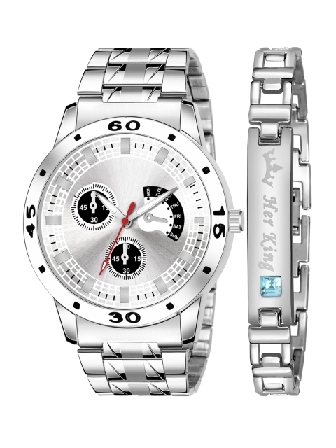 ZANQUES Men Brass Printed Dial & Stainless Steel Bracelet Style Straps Analogue Watch KJR_55_J064, Silver
ZANQUES Men Brass Printed Dial & Stainless Steel Bracelet Style Straps Analogue Watch KJR_55_J064, Silver