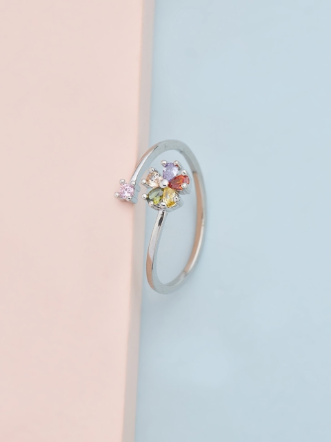 Kushal's Fashion Jewellery Women Multicoloured Rhodium Plated Cubic Zirconia Finger Ring, Multi
Kushal's Fashion Jewellery Women Multicoloured Rhodium Plated Cubic Zirconia Finger Ring, Multi