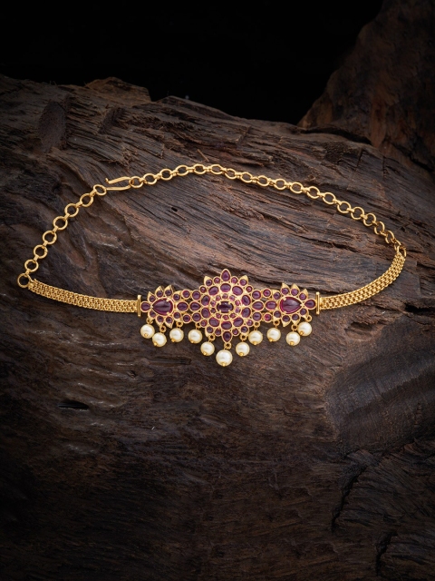 Kushal's Fashion Jewellery Women Red & Gold-Toned Cubic Zirconia Gold-Plated Armlet Bracelet
Kushal's Fashion Jewellery Women Red & Gold-Toned Cubic Zirconia Gold-Plated Armlet Bracelet