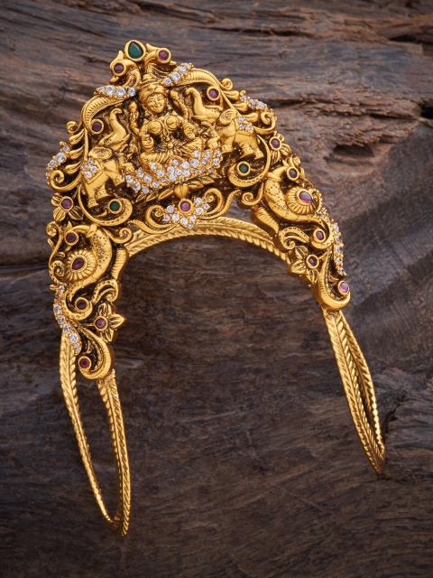 Kushal's Fashion Jewellery Women Red & Gold-Toned Cubic Zirconia Gold-Plated Armlet Bracelet
Kushal's Fashion Jewellery Women Red & Gold-Toned Cubic Zirconia Gold-Plated Armlet Bracelet