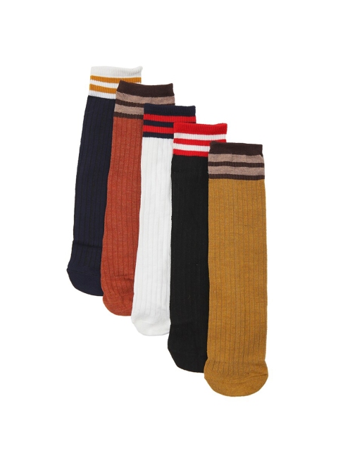Bunnywave Pack Of 5 Assorted Calf-Length Socks