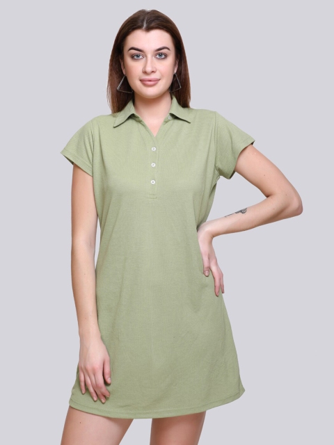 Obaan Green T-shirt Dress