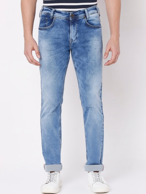 Mufti Men Blue Heavy Fade Stretchable Jeans