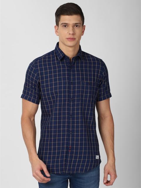 VAN HEUSEN DENIM LABS Men Navy Blue Slim Fit Grid Tattersall Checks Checked Casual Shirt
VAN HEUSEN DENIM LABS Men Navy Blue Slim Fit Grid Tattersall Checks Checked Casual Shirt