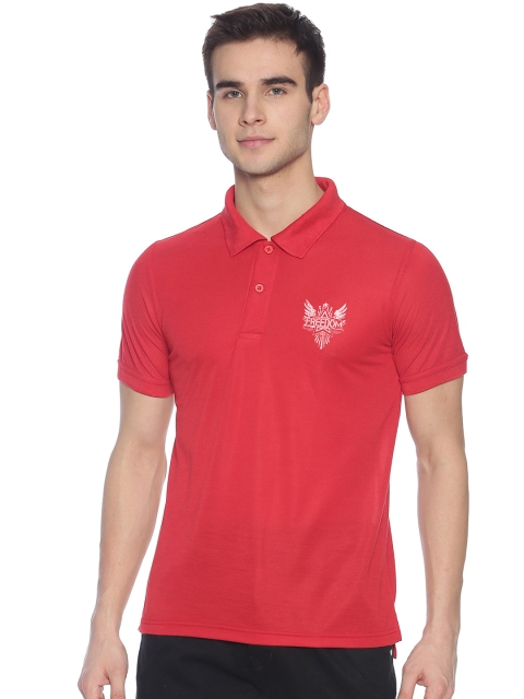 BLACK RADIO Men Red Polo Collar T-shirt