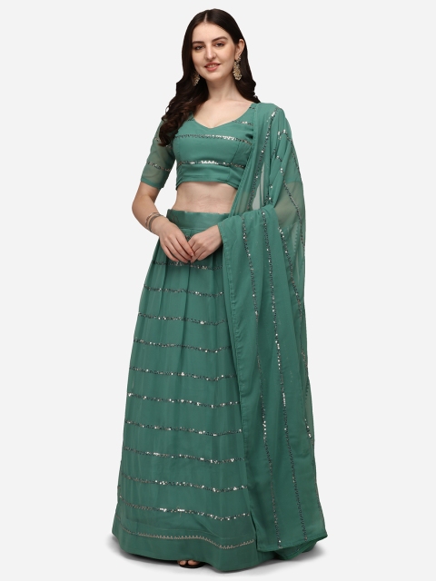 Pratham Blue Green Embroidered Sequinned Semi-Stitched Lehenga & Unstitched Blouse With Dupatta
Pratham Blue Green Embroidered Sequinned Semi-Stitched Lehenga & Unstitched Blouse With Dupatta