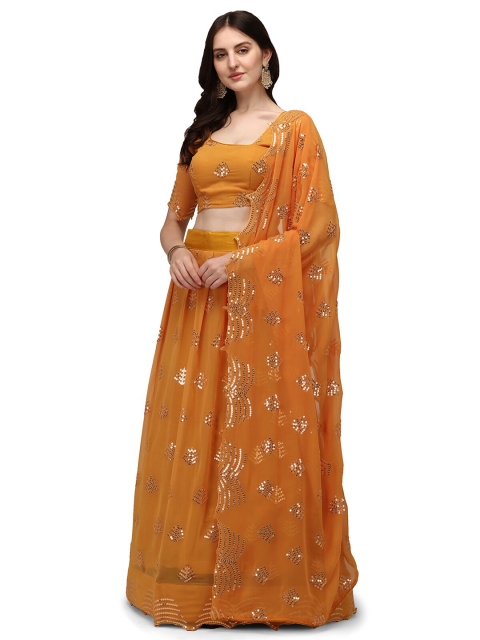 Pratham Blue Yellow Embroidered Sequinned Semi-Stitched Lehenga & Unstitched Blouse With Dupatta
Pratham Blue Yellow Embroidered Sequinned Semi-Stitched Lehenga & Unstitched Blouse With Dupatta