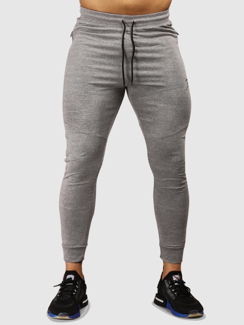 FUAARK Men Grey Melange Solid Anti-Odour Training or Gym Slim-Fit Joggers