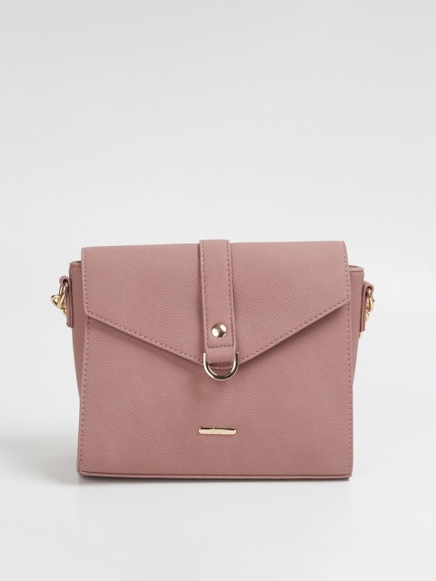 Ginger by Lifestyle Purple Oversized Structured Sling Bag