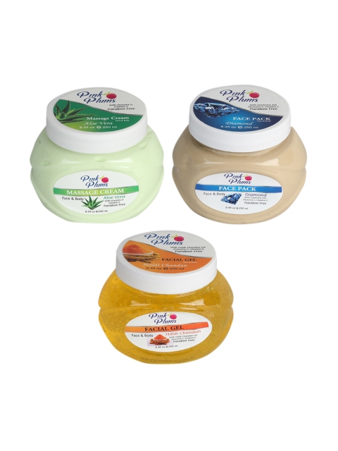 Pink Plums Aloe Vera Massage Cream - Diamond Face Pack - Haldi Chandan Facial Gel, Green
Pink Plums Aloe Vera Massage Cream - Diamond Face Pack - Haldi Chandan Facial Gel, Green