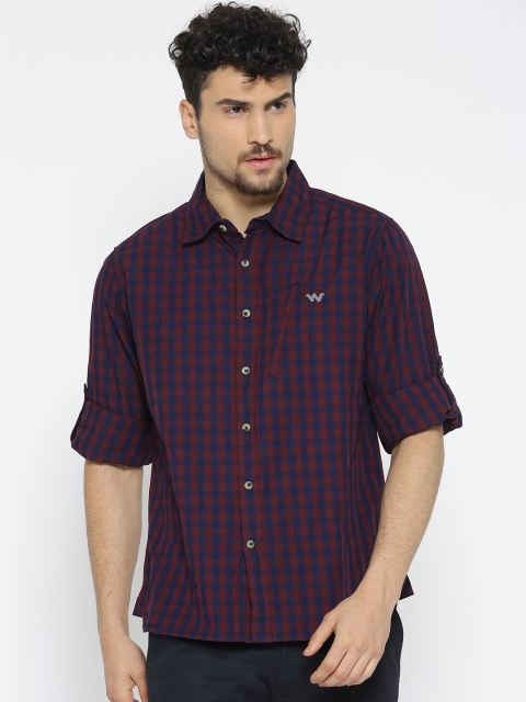 Wildcraft Men Navy Blue & Burgundy Regular Fit Checked Casual Fs Shirt
Wildcraft Men Navy Blue & Burgundy Regular Fit Checked Casual Fs Shirt
