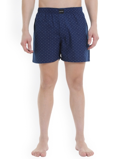 DON VINO Men Blue Cotton Lounge Shorts