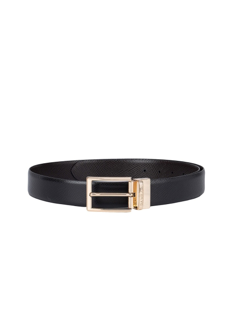 Da Milano Men Black Leather Belt