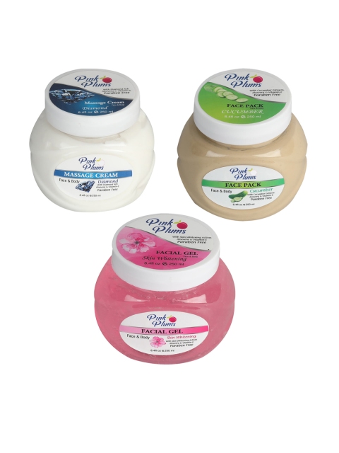 Pink Plums Diamond Massage Cream - Cucumber Face Pack - Skin Whitening Facial Gel, White
Pink Plums Diamond Massage Cream - Cucumber Face Pack - Skin Whitening Facial Gel, White