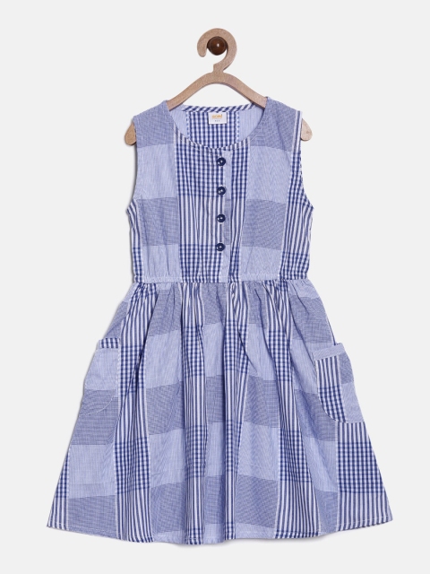 Aomi Blue Striped Dress