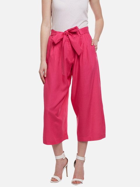Castle Lifestyle Women Magenta Solid Cropped Palazzos
Castle Lifestyle Women Magenta Solid Cropped Palazzos