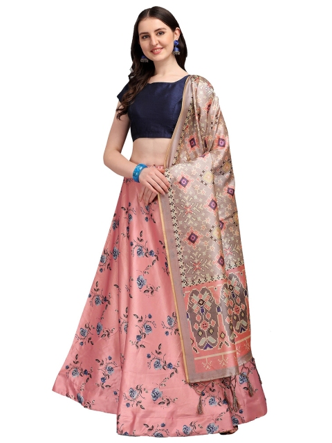 Fashion Basket Peach & Navy Blue Semi-Stitched Lehenga & Unstitched Blouse With Dupatta
Fashion Basket Peach & Navy Blue Semi-Stitched Lehenga & Unstitched Blouse With Dupatta